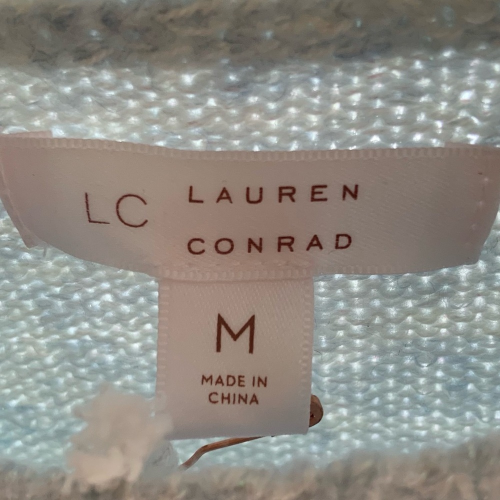 Lauren Conrad Sweater New With Tags / Light Blue with Polar Bear Soft / Medium. - Picture 8 of 17
